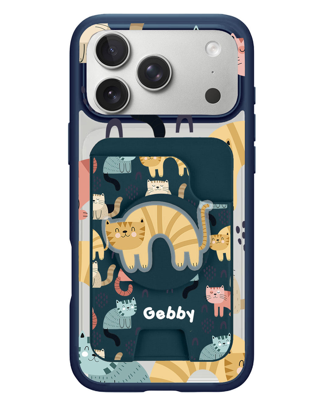 iPhone Magpop Wallet - Rainbow Meow