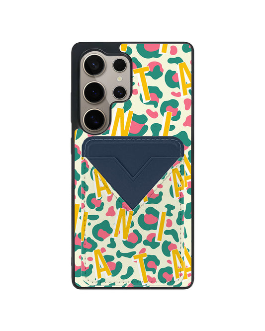 Android Avant Wallet Case - Leopard Monogram 4.0