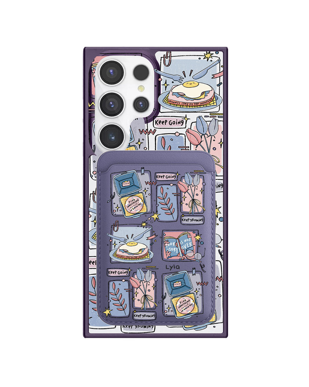 Android Magnetic Wallet Case - Grow (Sunnysidearteu)