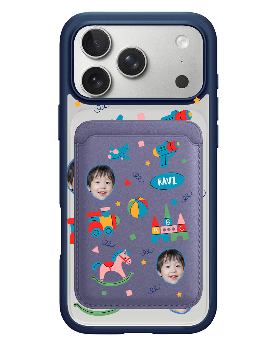 iPhone Magnetic Wallet Case - Face Grid Boys Toys