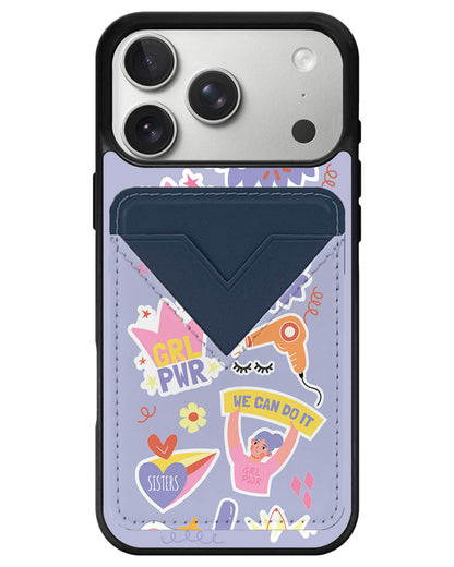 iPhone Avant Wallet Case - Girl Power Sticker Pack