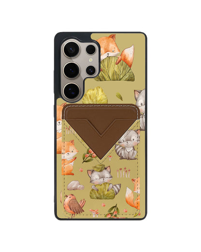 Android Avant Wallet Case - Racoon and Friends