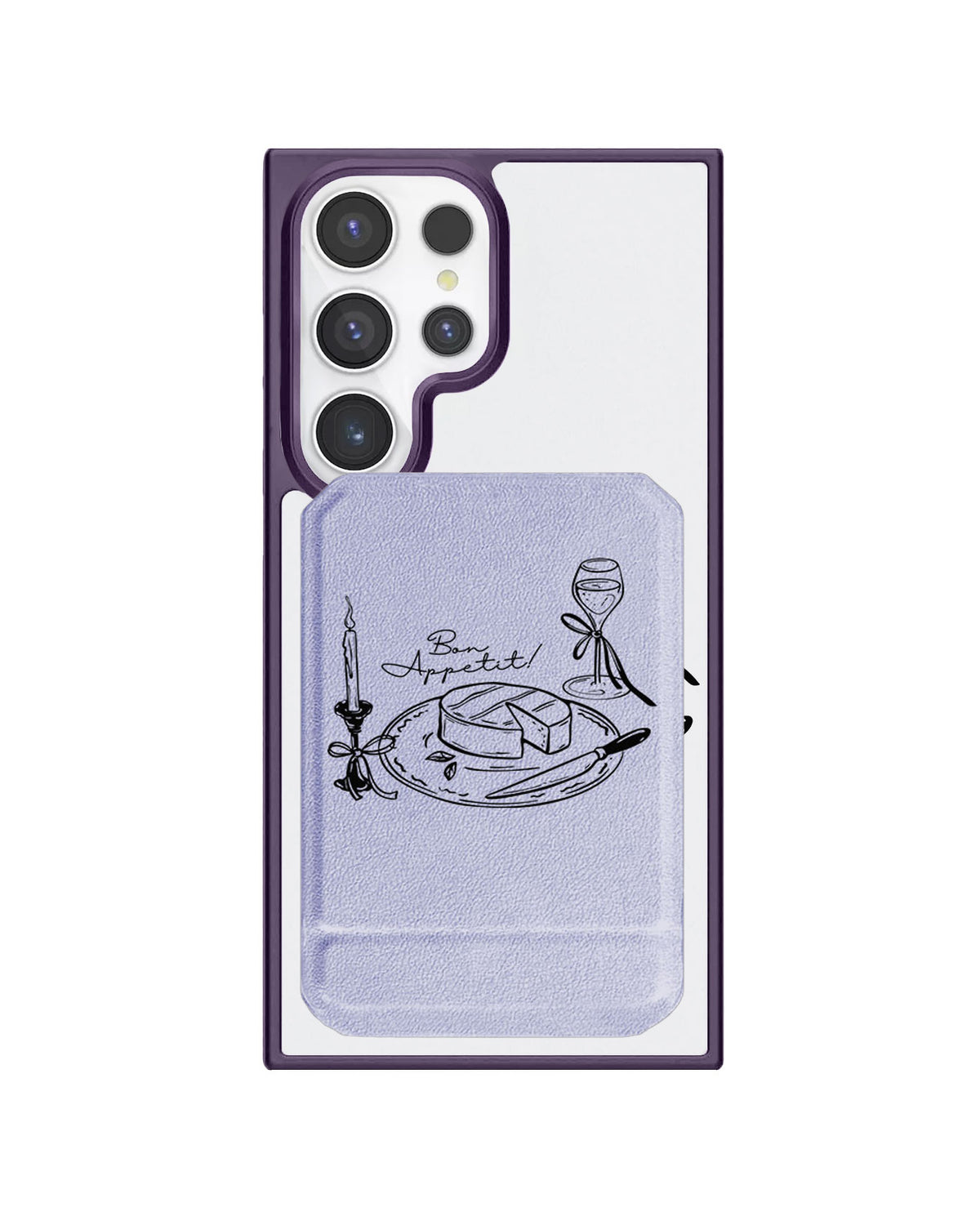 Android Magnetic Multifold Wallet - Bon Appetit