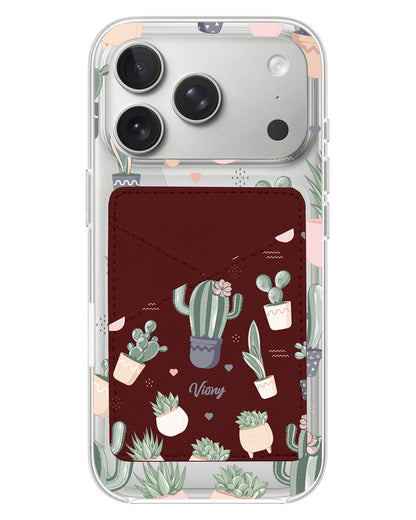 iPhone Phone Wallet Case - Cactus 2.0