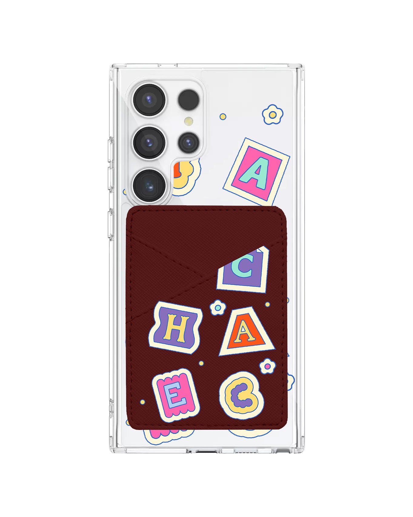 Android Phone Wallet Case - Adorable Monogram 3