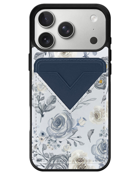 iPhone Avant Wallet Case - Blue Rose