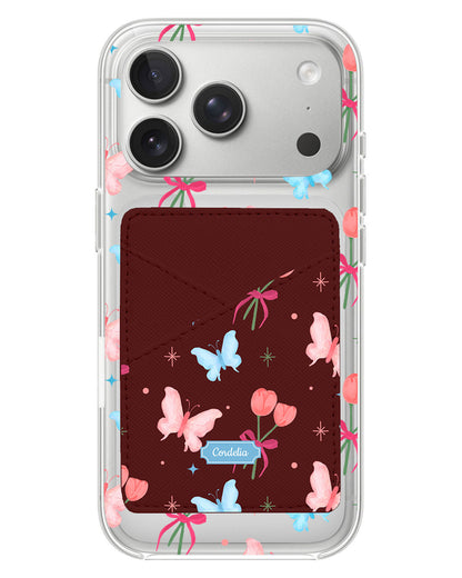iPhone Phone Wallet Case - Coquette Butterfly