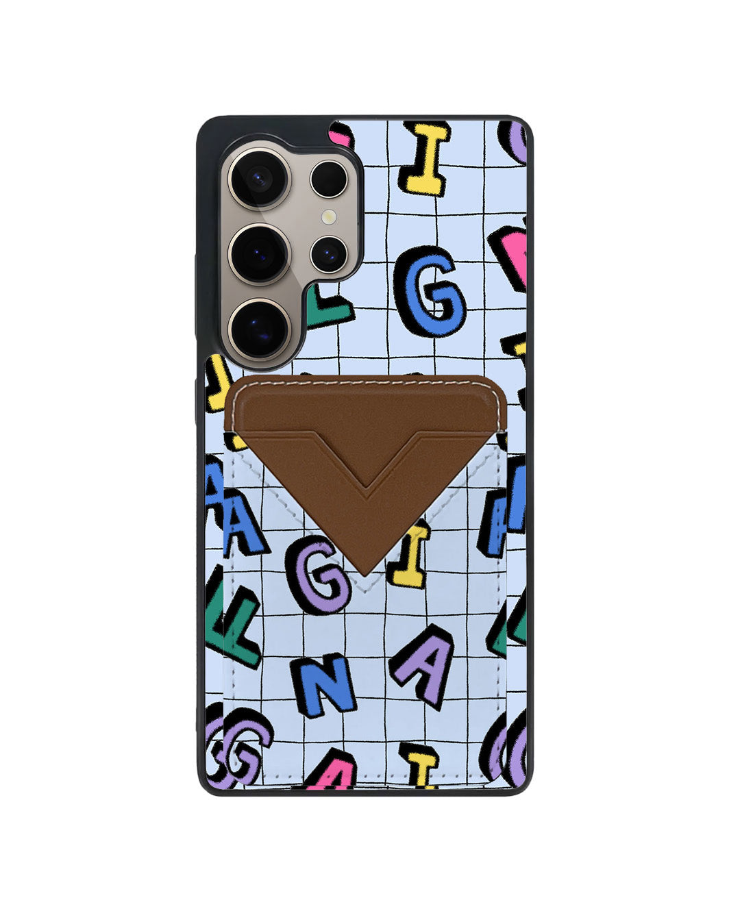Android Avant Wallet Case - Playful Monogram 2.0
