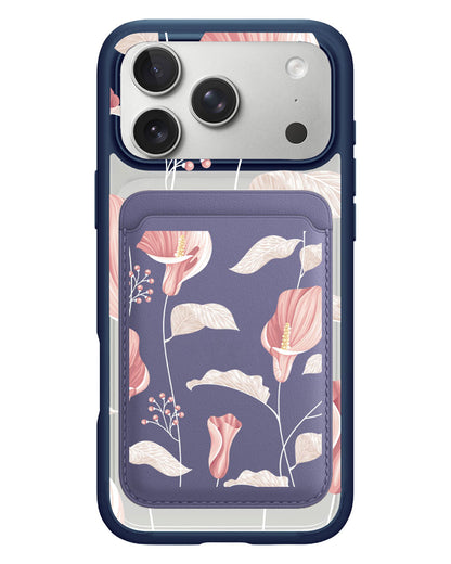 iPhone Magnetic Wallet Case - Easter Lily