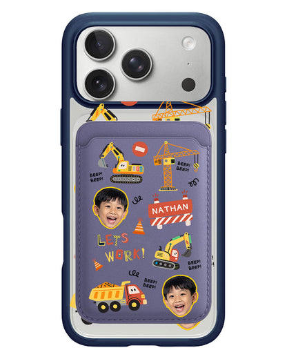 iPhone Magnetic Wallet Case - Face Grid Construction