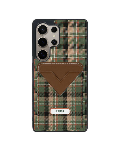 Android Avant Wallet Case - Peppermint Tartan