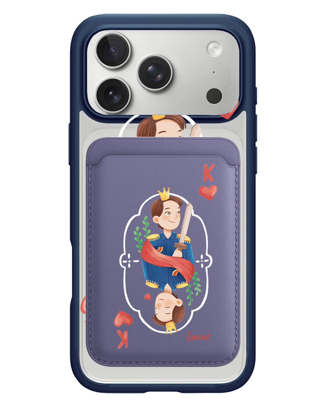 iPhone Magnetic Wallet Case - King (Couple Case)