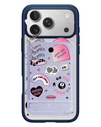 iPhone Magnetic Multifold Wallet - Enhyphen Sticker Pack
