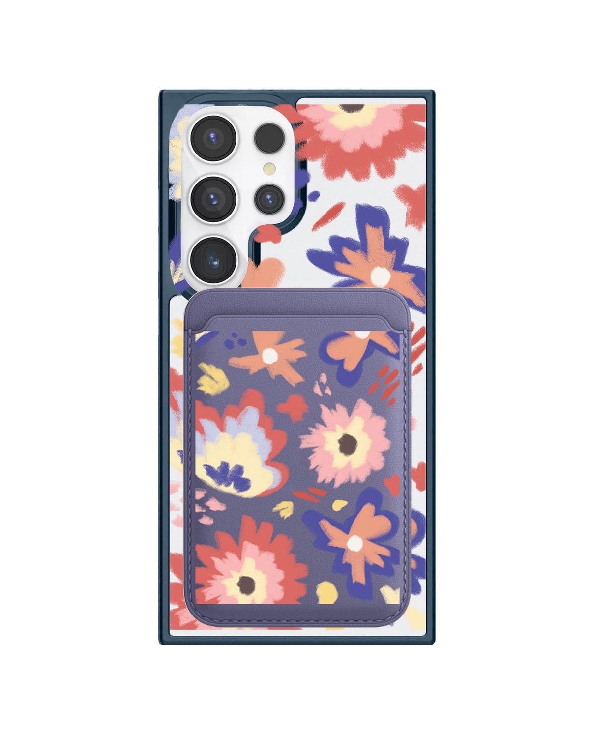 Android Magnetic Wallet Case - Flower Lovers