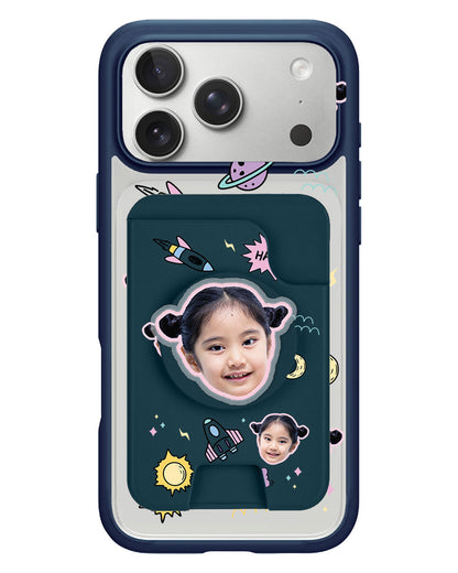 iPhone Magpop Wallet - Face Grid Space