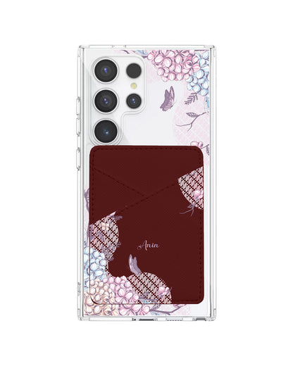 Android Phone Wallet Case - Batik Floral