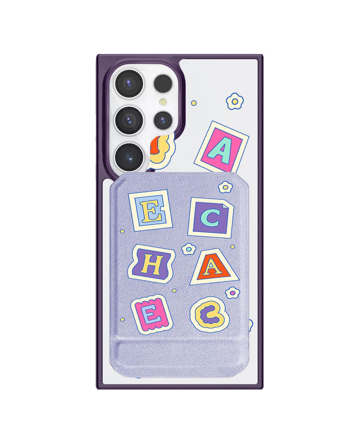 Android Magnetic Multifold Wallet - Adorable Monogram 3.0