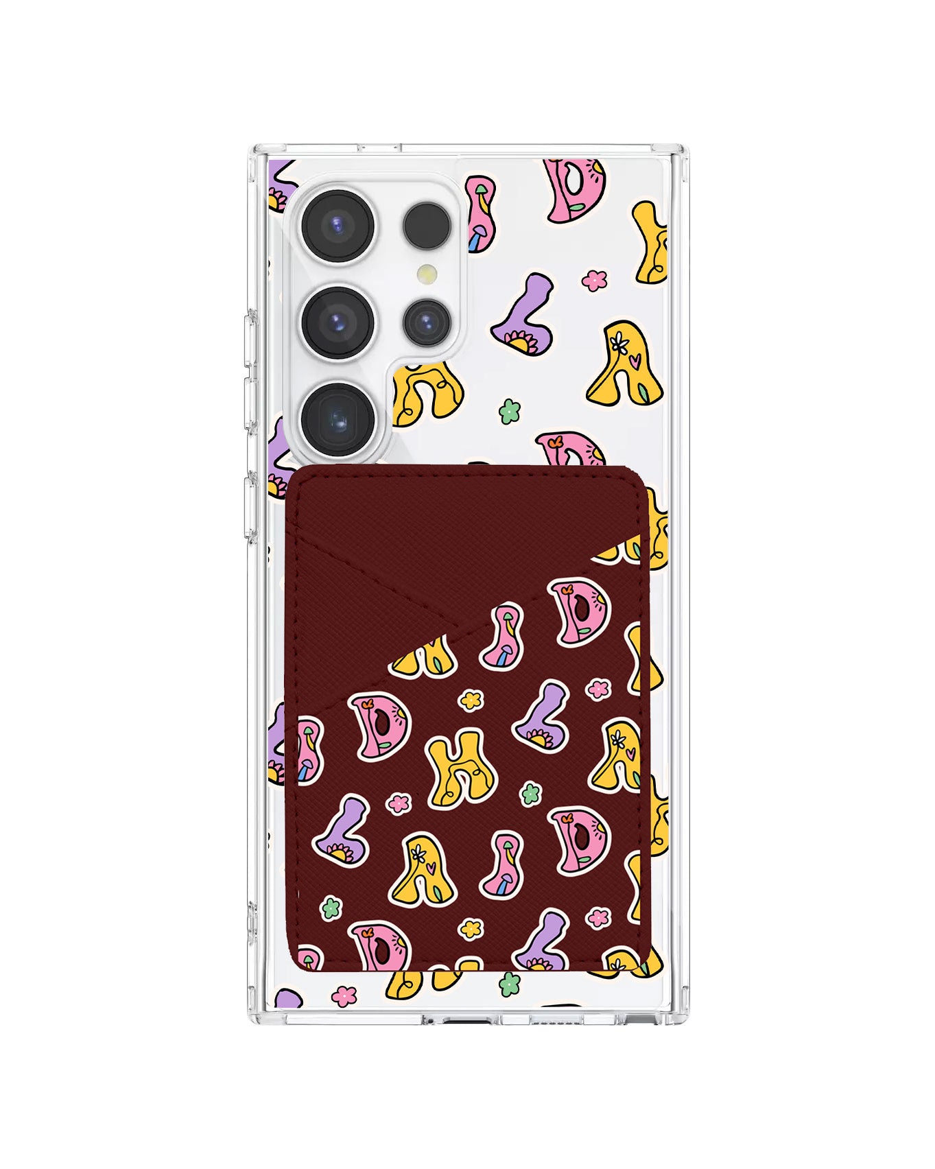 Android Phone Wallet Case - Playful Monogram 7.0