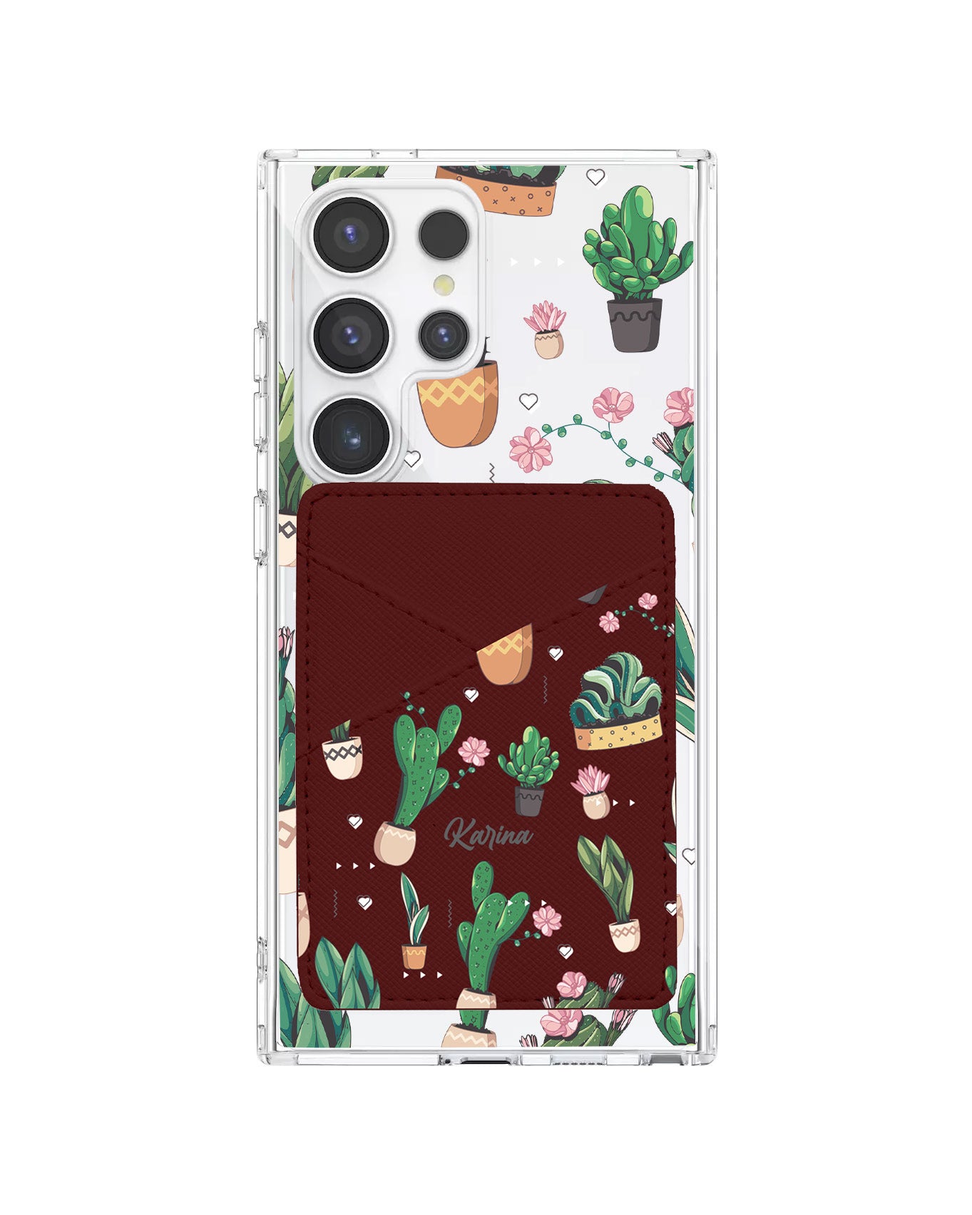 Android Phone Wallet Case - Cactus 3.0