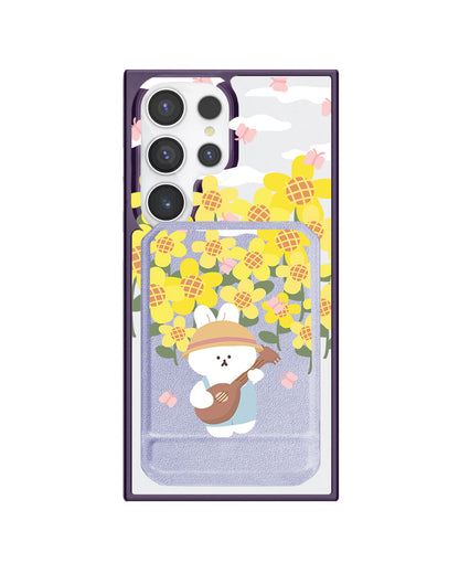 Android Magnetic Multifold Wallet - Bunny Ukulele