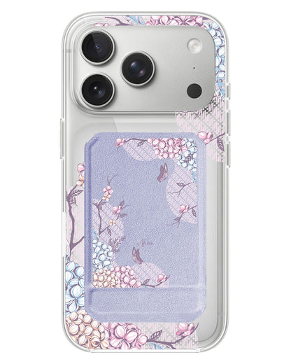 iPhone Magnetic Multifold Wallet - Batik floral