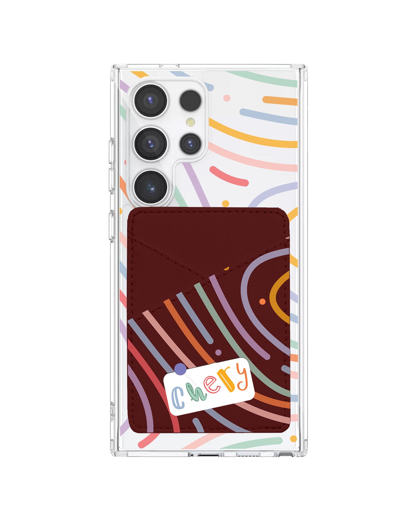 Android Phone Wallet Case - Doodle Monogram 2.0