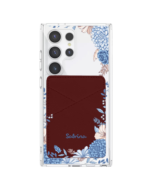 Android Phone Wallet Case - Blue Florals
