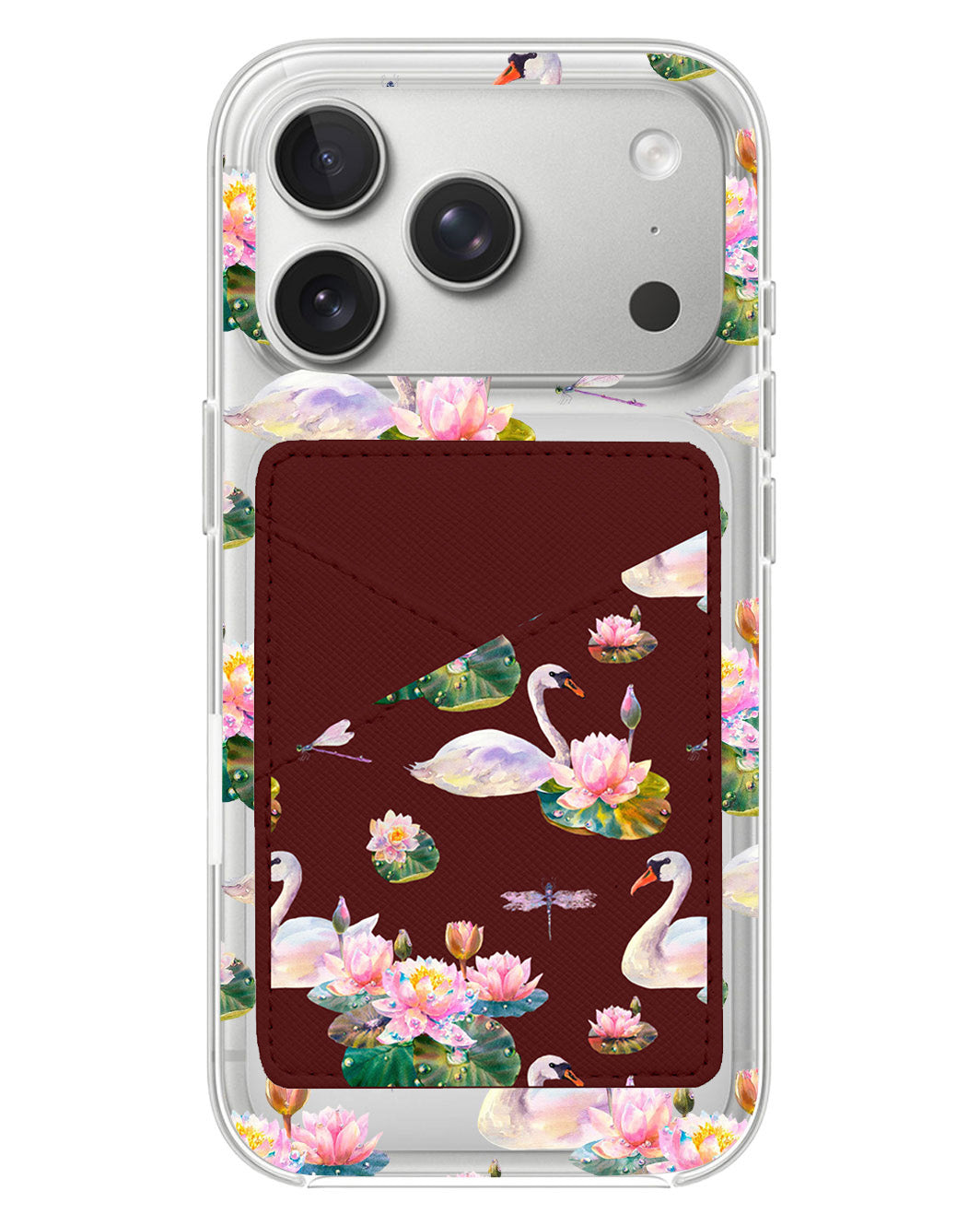 iPhone Phone Wallet Case - Swan