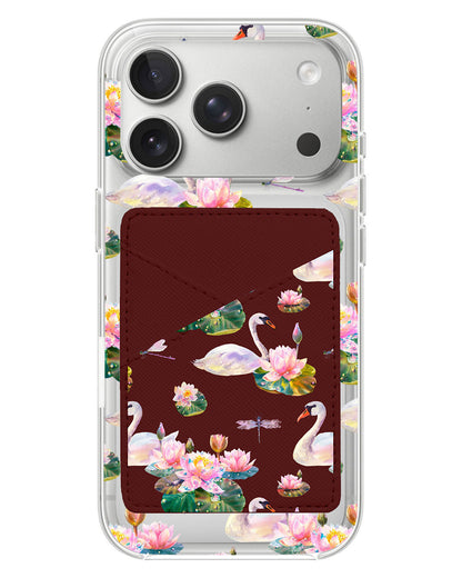 iPhone Phone Wallet Case - Swan