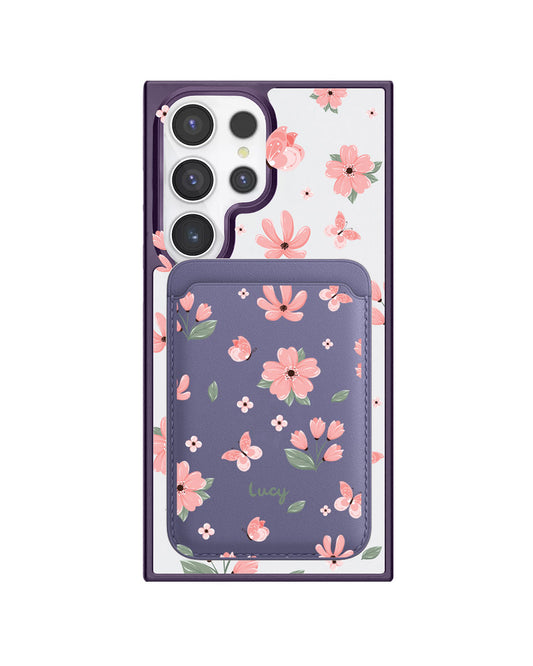 Android Magnetic Wallet Case - Pink Delight