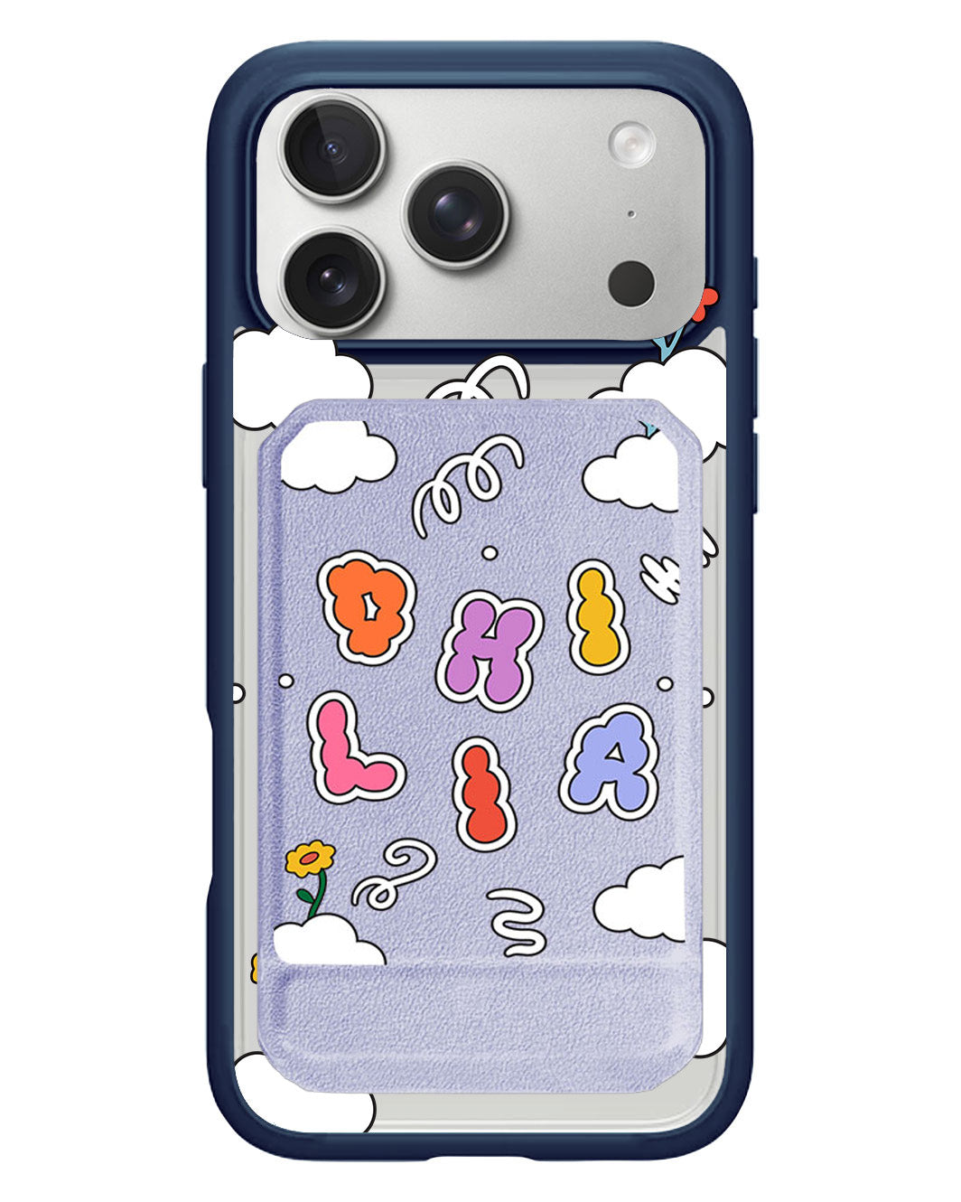 iPhone Magnetic Multifold Wallet - Adorable Monogram 6.0