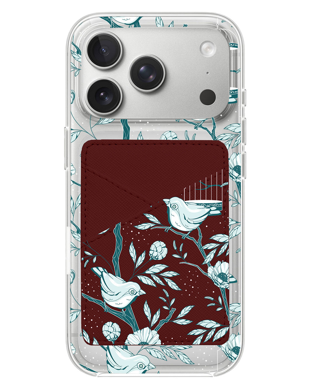 iPhone Phone Wallet Case - Lovebird Monochrome 6.0