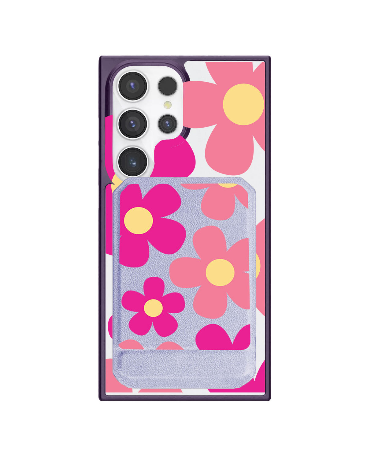 Android Magnetic Multifold Wallet - Daisy Delight
