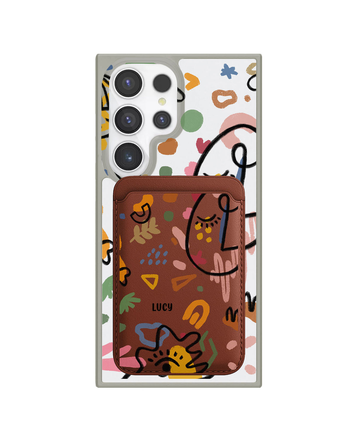 Android Magnetic Wallet Case - Abstract 5.0