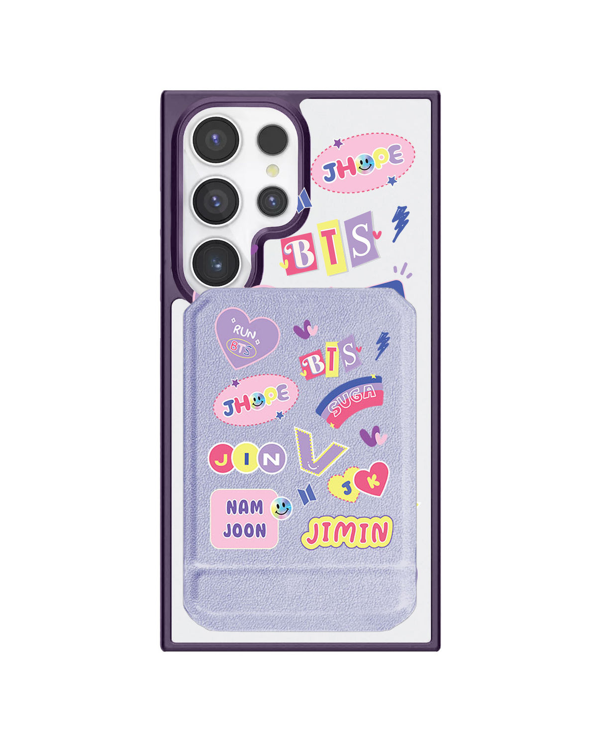 Android Magnetic Multifold Wallet - BTS Members