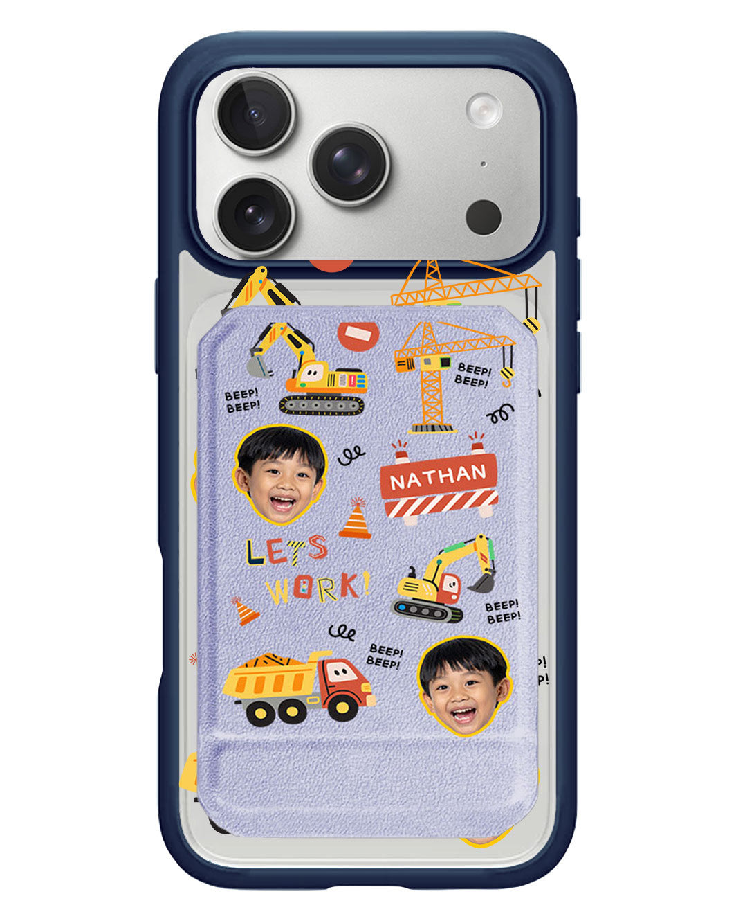 iPhone Magnetic Multifold Wallet - Face Grid Construction