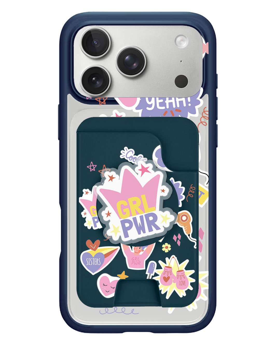 iPhone Magpop Wallet - Girl Power Sticker Pack