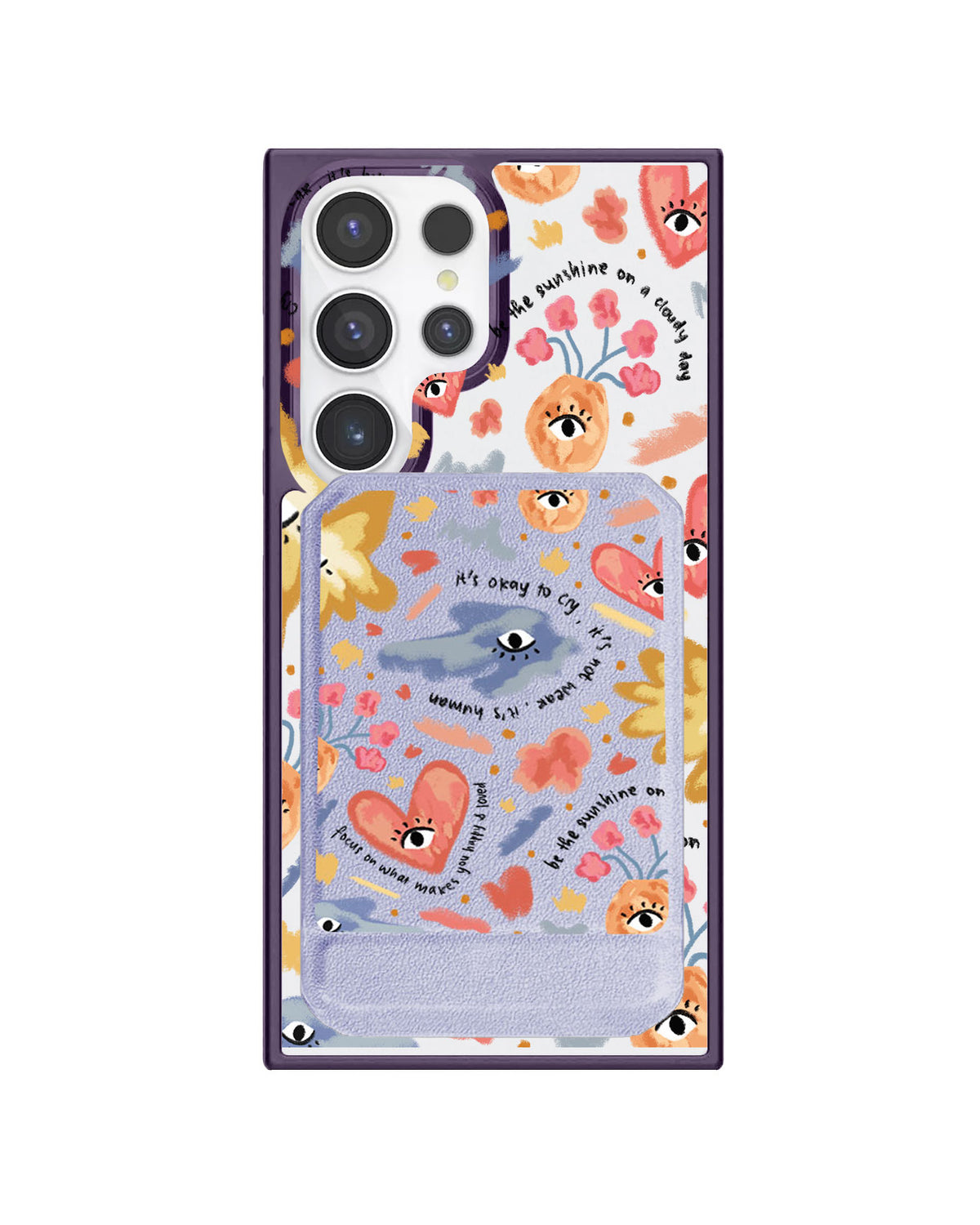 Android Magnetic Multifold Wallet - Abstract Lovers