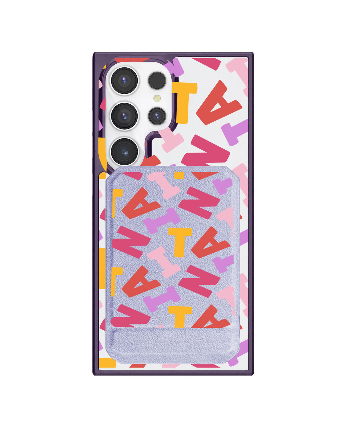 Android Magnetic Multifold Wallet - Scattered Monogram 1.0