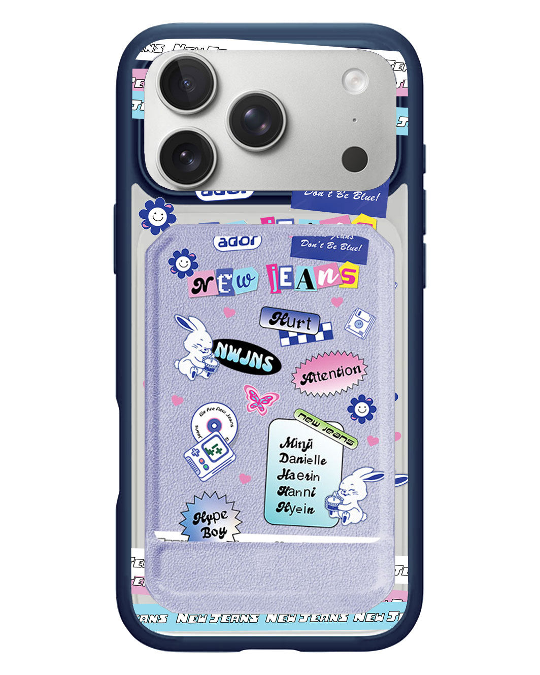 iPhone Magnetic Multifold Wallet - New Jeans Sticker