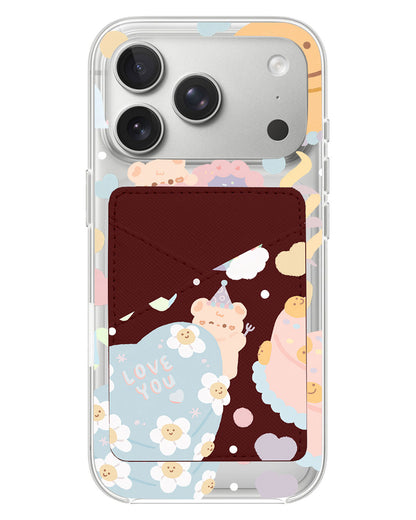 iPhone Phone Wallet Case - Cake Party
