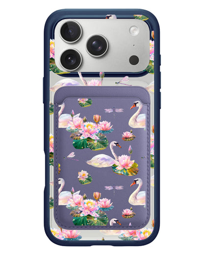 iPhone Magnetic Wallet Case - Swan