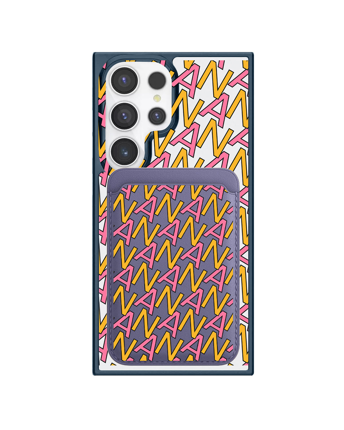 Android Magnetic Wallet Case - Initial Monogram 3.0