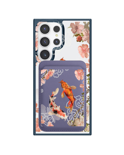 Android Magnetic Wallet Case - Oil Painting Koi