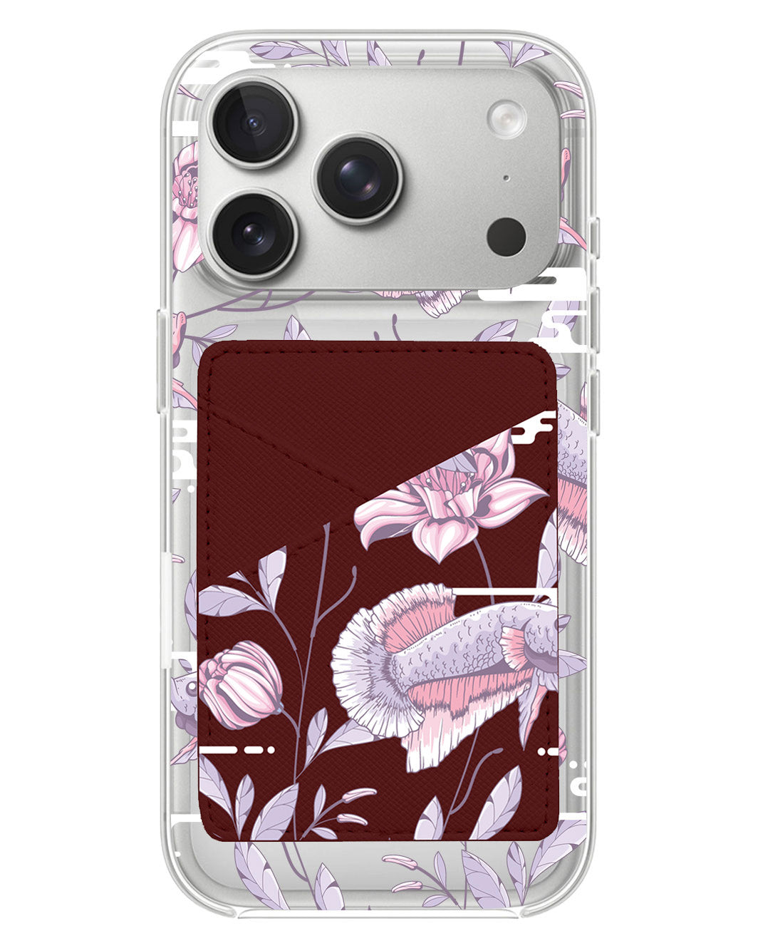 iPhone Phone Wallet Case - Fish & Floral 1.0