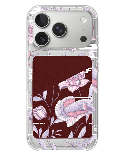 iPhone Phone Wallet Case - Fish & Floral 1.0