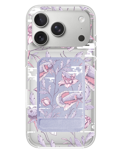 iPhone Magnetic Multifold Wallet - Fish & Floral 1.0