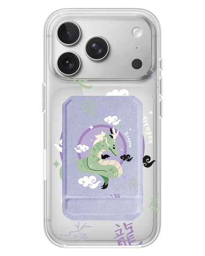 iPhone Magnetic Multifold Wallet - Dragon (Chinese Zodiac / Shio)