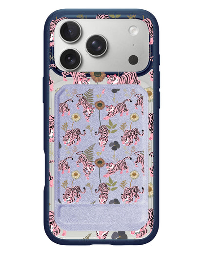 iPhone Magnetic Multifold Wallet - Tigre Rosa