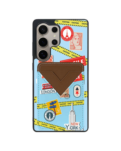 Android Avant Wallet Case - Travel Stickers